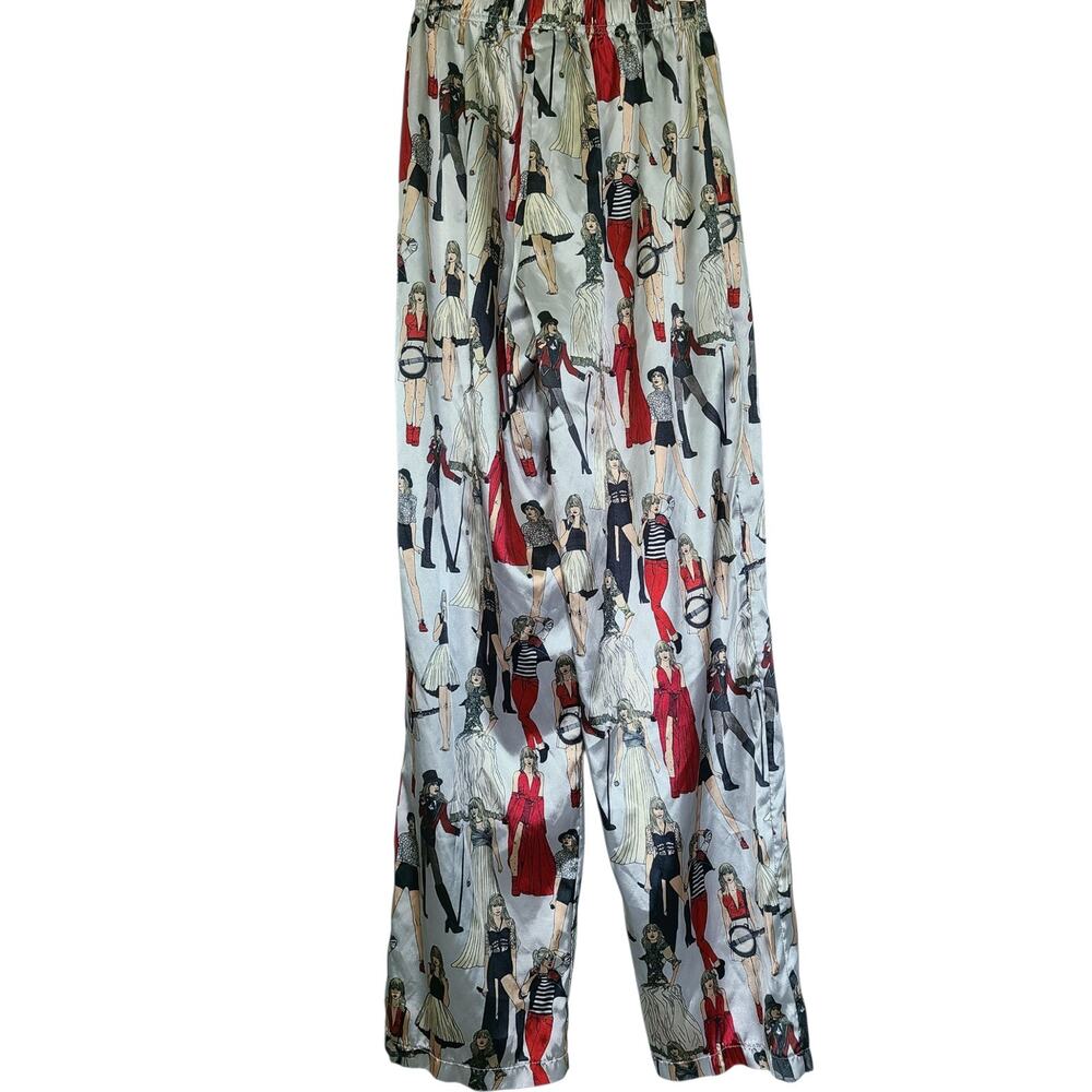 Official Taylor Swift Red (Taylor's Version) Eras Satin Pajama Set Small S PJs - Picture 7 of 9